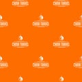 China tourism pattern vector orange Royalty Free Stock Photo