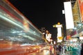 China Town called Yaowarat in the rush hour night, Bangkok Thailand Royalty Free Stock Photo