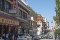 China town, San Francisco. Celebration with Chinese flashlights Royalty Free Stock Photo