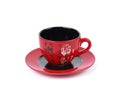 China tradicional red tea cup . isolated Royalty Free Stock Photo