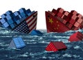 China United States Trade Trouble Royalty Free Stock Photo