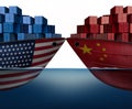 China United States Trade War Royalty Free Stock Photo