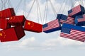 China USA Trade Concept Royalty Free Stock Photo