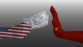 China versus VS American dollar