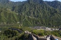 China. View of the Great Wall of China, environmental outpost Juyongguan