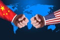 China vs America Royalty Free Stock Photo