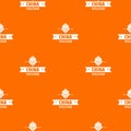 China welcome pattern vector orange