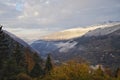 China western sichuan four girls hill with sun set