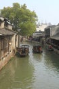 China , wuzhen Water Village in spring Royalty Free Stock Photo