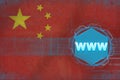 China www (world wide web). Internet concept. Royalty Free Stock Photo