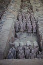 CHINA, XIAN - MARCH 14: Ping Ma Yong, Terra cotta army on 14 Mar Royalty Free Stock Photo