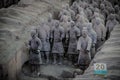 CHINA, XIAN - MARCH 14: Ping Ma Yong, Terra cotta army on 14 Mar Royalty Free Stock Photo