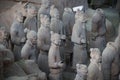 CHINA, XIAN - MARCH 14: Ping Ma Yong, Terra cotta army on 14 Mar Royalty Free Stock Photo