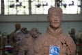 CHINA, XIAN - MARCH 14: Ping Ma Yong, Terra cotta army on 14 Mar Royalty Free Stock Photo