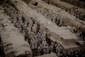 CHINA, XIAN - MARCH 14: Ping Ma Yong, Terra cotta army on 14 Mar Royalty Free Stock Photo