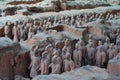 China/Xian:Terracotta Warriors and Horses Royalty Free Stock Photo