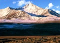 China/Xinjiang: snow mountain in sunrise