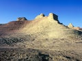 China/Xinjiang: Urho Ghost Castle during sunset