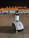 China Zhuhai Gongbei Port Border Gate Artificial Intelligence Security Guards Advertising Robot Machine Mobile Computer Announcer