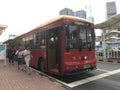 China Zhuhai Hengqin Public Transportation City Retro Bus Royalty Free Stock Photo