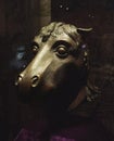 China Zhuhai Museum Antique Zodiac Animal Head Horse Bronze Sculpture Beijing Summer Palace Treasure