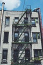 Chinatown Apartments Tenement Buildings with Fire Escape New York City Manhattan