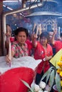 Chinatown, Bangkok, during the Chinese New Year Royalty Free Stock Photo