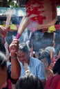 Chinatown, Bangkok, during the Chinese New Year Royalty Free Stock Photo