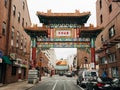 The Chinatown Friendship Arch, in Philadelphia, Pennsylvania Royalty Free Stock Photo