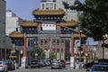 The Chinatown Gateway sculpture in Portland, Oregon Royalty Free Stock Photo