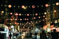 Chinatown in New York at night - sep 2022 Royalty Free Stock Photo