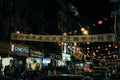 Chinatown in New York at night - sep 2022 Royalty Free Stock Photo