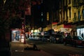 Chinatown in New York at night - sep 2022 Royalty Free Stock Photo