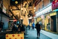 Chinatown in New York at night - sep 2022 Royalty Free Stock Photo