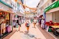 Chinatown with notable Chinese buildings, restaurants and decoration.