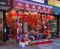 A Chinatown, NYC tourist gift shop selling traditional chinese crafts and tourist novelties