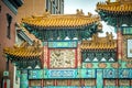 Chinatown pogoda architecture in washington dc usa capital Royalty Free Stock Photo