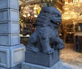 Chinatown`s Dragon Gate, guardian female lion, 2. Royalty Free Stock Photo