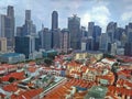 Chinatown, Singapore skyline Royalty Free Stock Photo