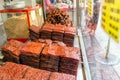 Dried Meat for sale - Chinatown Petaling Street, Kuala Lumpur, Malaysia Royalty Free Stock Photo
