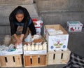 Chinatown Street Vendor, New York City Royalty Free Stock Photo