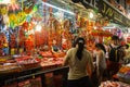 Chinatown Vendor Selling Chinese New Year Decorations