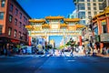 Friendship Archway in Chinatown Washington DC, USA Royalty Free Stock Photo