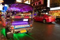 Chinatown Yaowarat in the night time long exposure at Bangkok, Thailand