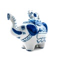 Chinaware Elephant figure teapot Royalty Free Stock Photo