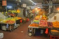 Chinees food market with fresh fruit