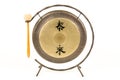 Chinese gong isolated on a white background