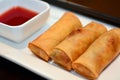 Chines food - Egg rolls Royalty Free Stock Photo