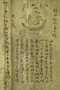 Chinese ancient book over 150 years old Royalty Free Stock Photo