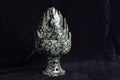 Chinese ancient jade carving art on a black background Royalty Free Stock Photo